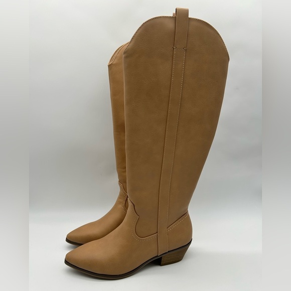 Universal Thread Sommer Knee High Boots Women’s Size 8 Light Brown Memory Foam - Picture 4 of 14